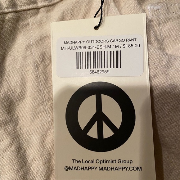 BRAND NEW MADHAPPY BEIGE CARGO PANTS - Picture 3 of 3